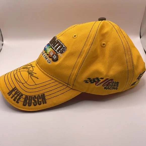 M&M'S Racing Velcro Hat Nascar Racing  - Bright Yellow - Picture 2 of 7